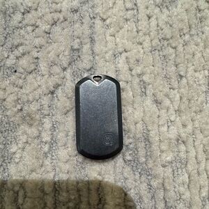 David Yurman Black Dog Tag Pendant